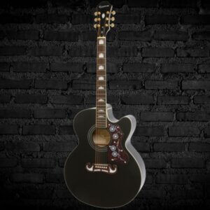 Epiphone J-200EC Studio Acoustic-Electric Guitar- Black