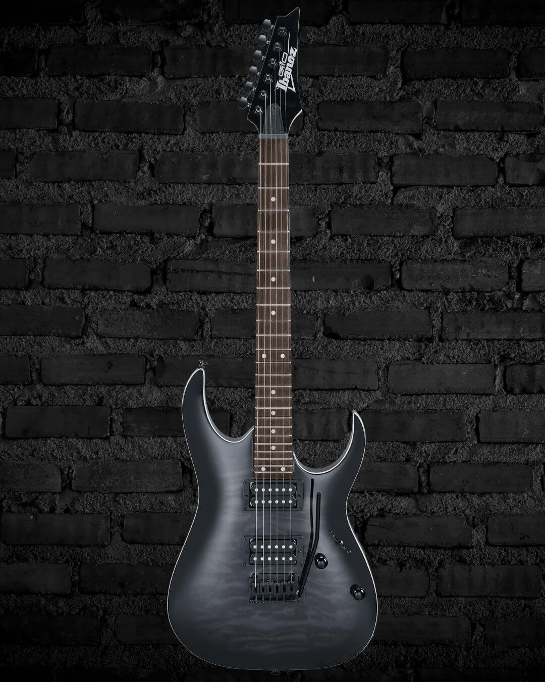 Ibanez Gio GRGA120QA- Transparent Black Sunburst