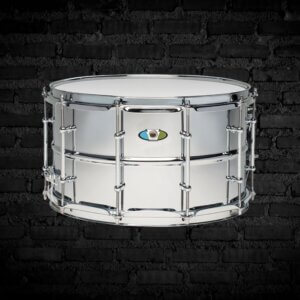 Ludwig Supralite Steel Snare Drum- 8"x 14"