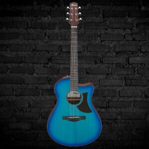 Ibanez AAM50CE Advanced Acoustic Auditorium Acoustic-electric Guitar - Sapphire Blue Burst