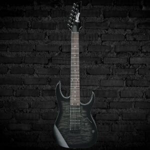 Ibanez Gio GRG7221QA 7-String Electric Guitar - Transparent Black Sunburst