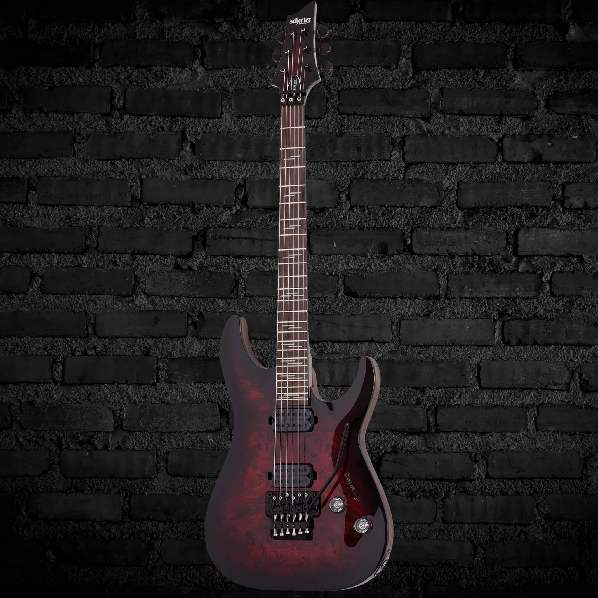 Schecter Omen Elite-6 FR Electric Guitar - Black Cherry Burst