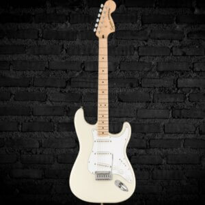 Squier Affinity Series Stratocaster Electric Guitar - Olympic White with Maple Fingerboard
