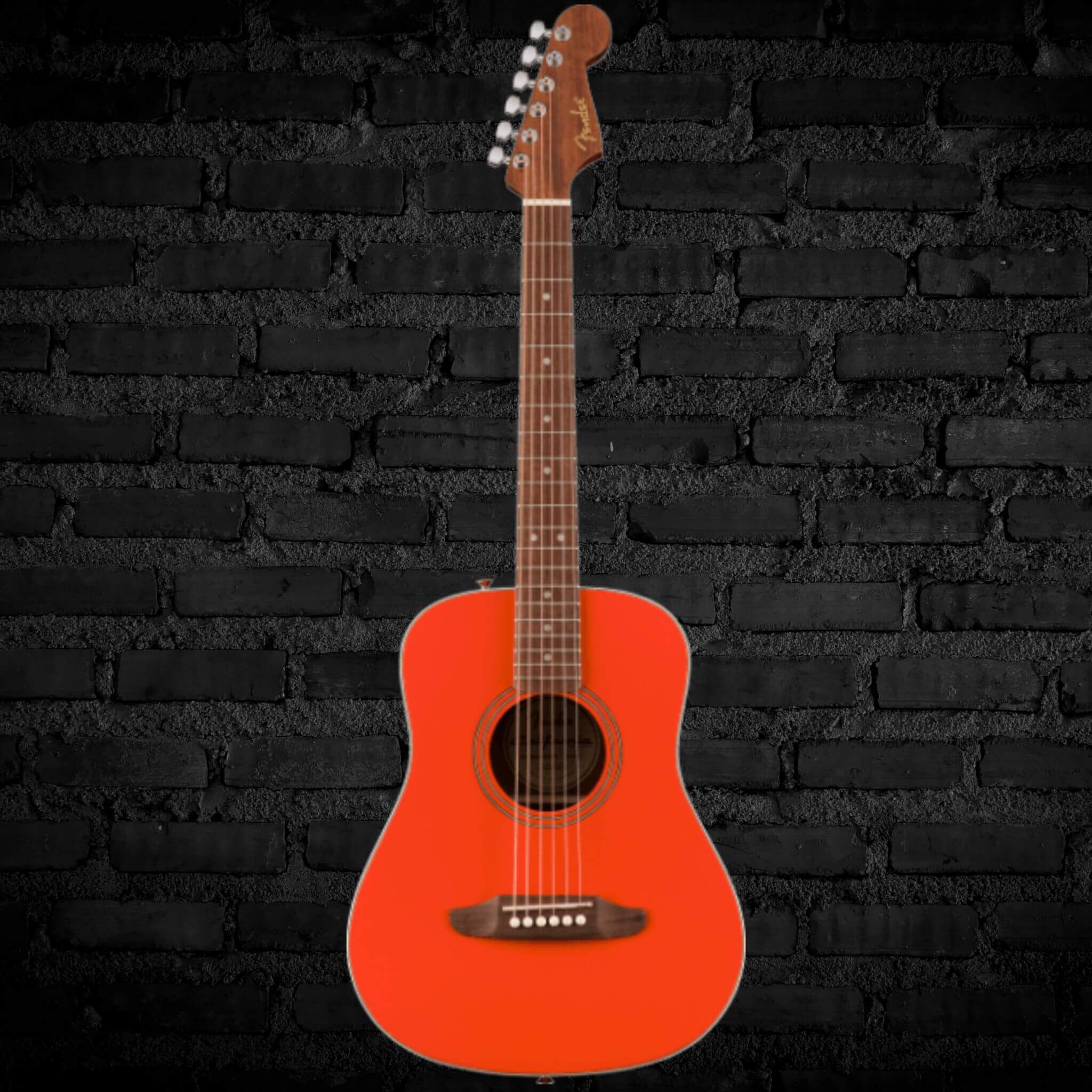 Fender California Standard Redondo Mini Acoustic Guitar – Fiesta Red