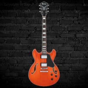 Ibanez Artcore AS73 Semi-hollow Electric Guitar - Transparent Tangerine Flat