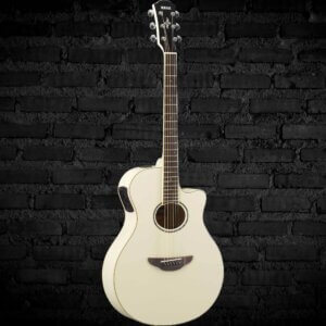 Yamaha APX600 Thinline Cutaway Acoustic-electric Guitar - Vintage White