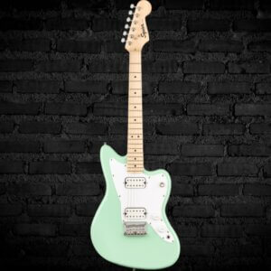 Squier Mini Jazzmaster HH Electric Guitar - Surf Green with Maple Fingerboard