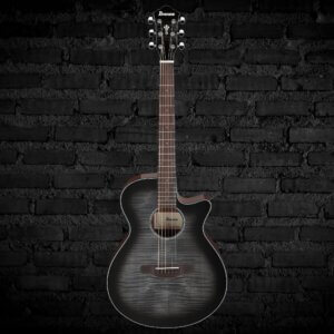Ibanez AEG70 Acoustic-Electric Guitar - Transparent Charcoal Burst High Gloss