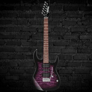 Ibanez Gio GRX70QA Electric Guitar - Transparent Violet Sunburst